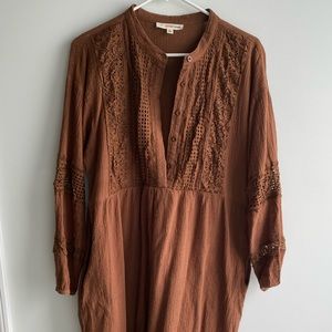Orange creek brown dress